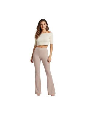 Steve Madden Bark Ribbed Flare Pants Medium NWT